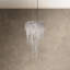 Chantant 4 Light 14in x 23in Pendant in Polished Stainless Steel with Clear Radiance Crystals