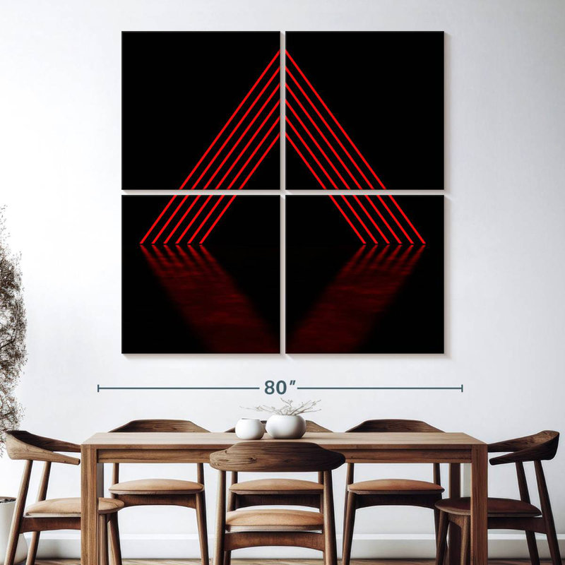 Geometric Pyramid Stack, 74" H x 74" W