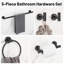 Ensemble de quincaillerie de salle de bain 5 pièces (ensemble de 5)-120837232