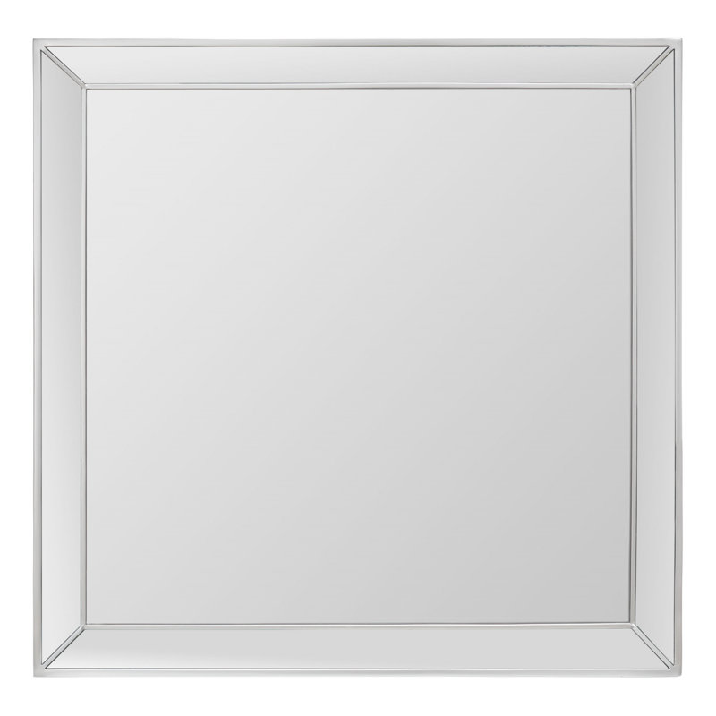 Tavonta Metal Wall Mirror, Silver