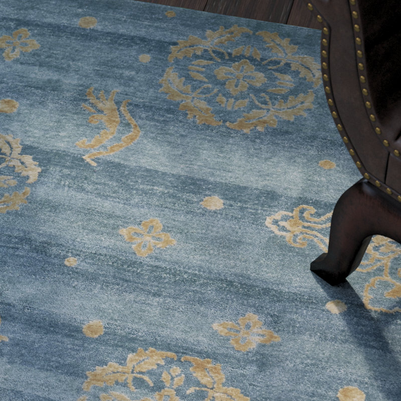 Elivia Performance Damask Indoor Rug, Rectangle 2' x 3'