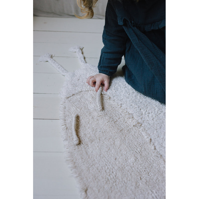 Washable Animal Cotton Rug Snail