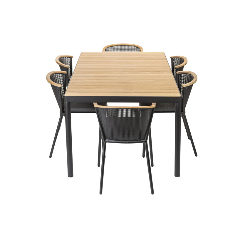 Riad Outdoor Dining Table, 29.5" H x 94.5" W x 39.38" D, White