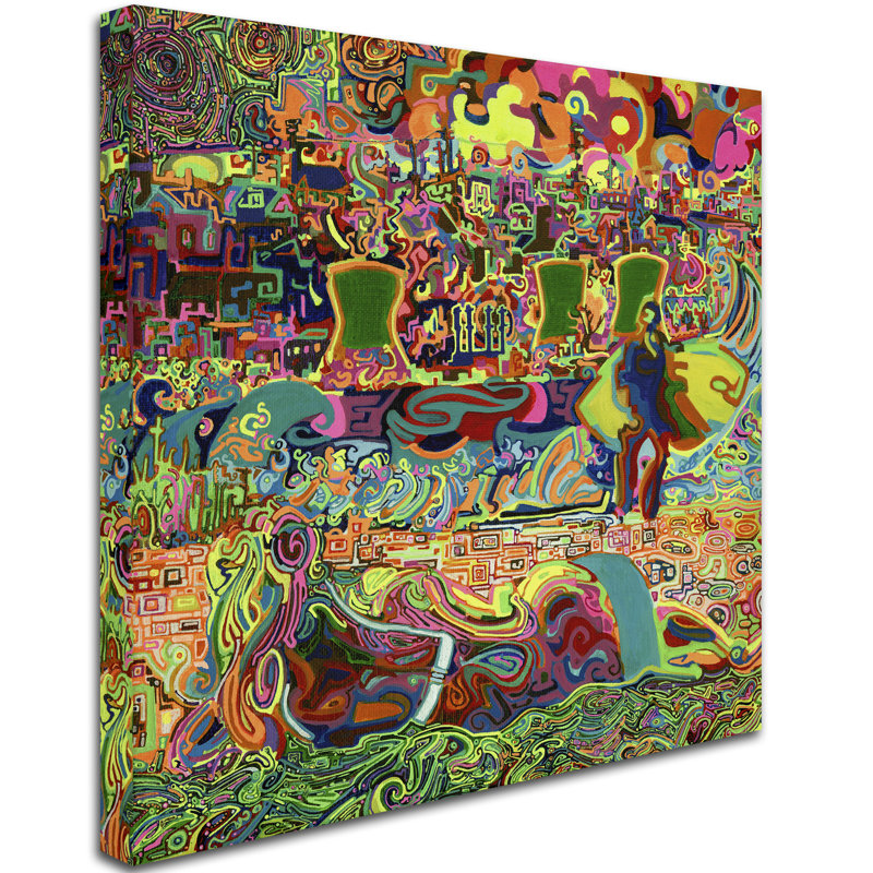 Fukushima Beach Party par Josh Byer, reproduction d'art graphique sur toile, H 18 po x l 18 po x P 2 po