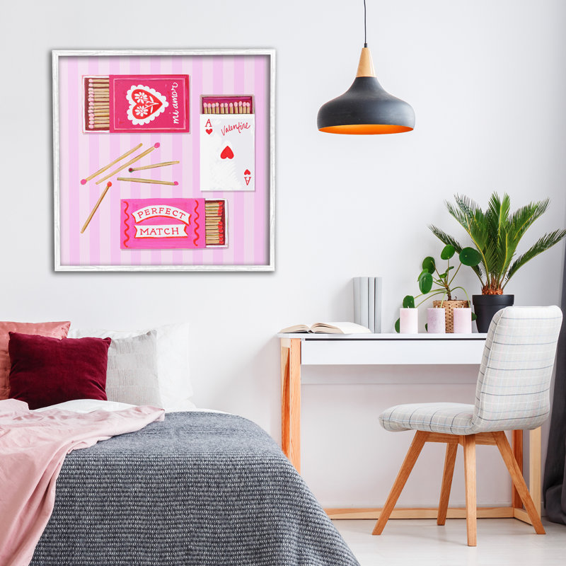 Giclée romantique encadrée, conçue par Rachael Reese, Giclée encadrée blanc bord de mer, H 24 po x l 24 po
