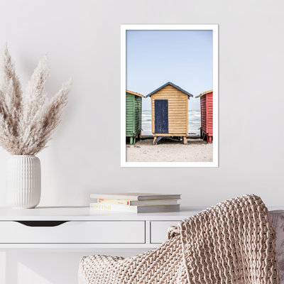 «Rolandat Yellow Hut» par Shot par Clint, reproduction d'art encadrée