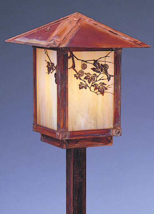 McLoud Lantern Head, Sycamore, Raw Copper, Gold White Iridescent
