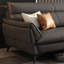 Causeuse-coussin standard en cuir véritable noir-667782790