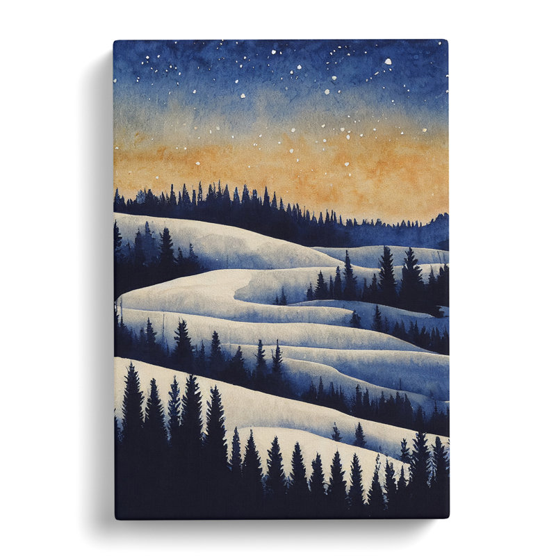 CAN-V0523-2803X Winter Forest Vol.6 - Wrapped Canvas Print, 50cm H x 35cm W x 3cm D