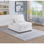 Canapé-lit moderne en tissu Sherpa