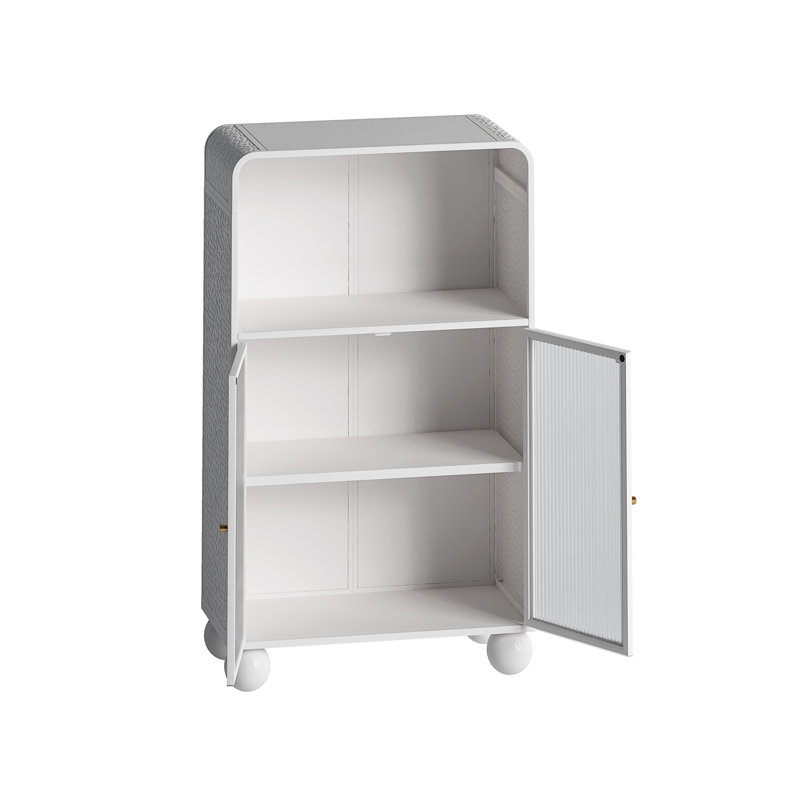 Armoire de rangement H 45,28 po, Blanc