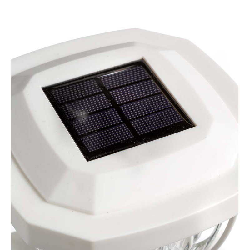 Solar Powered Integrated LED Deck Light, White