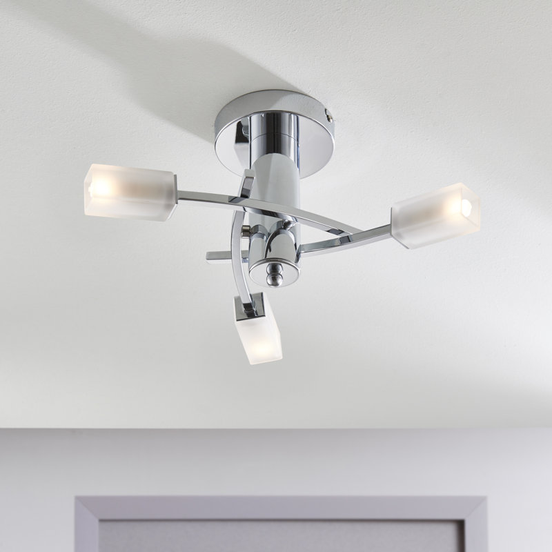Alexia Semi Flush Mount, Chrome