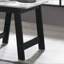 Table de bout noire l 19 po avec finition en faux marbre