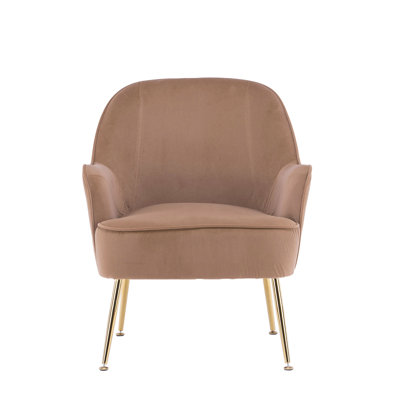 Fauteuil en velours de 26 po Alaiya