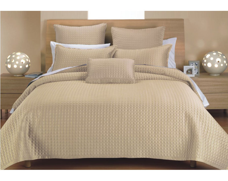 Classic Outdoor Pillow Cover, Cream Circle, Euro