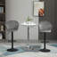 Wolters Swivel Upholstered Adjustable Height Bar Stool with Steel Frame