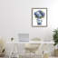 Hortensias bleus dans un cadre flottant en porcelaine, design par Imagine It Images-256508184-256508188