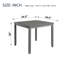 Table de salle à manger en bois, table de cuisine pour petit espace, table de salle à manger pour 4 personnes
