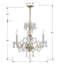 Lustre classique / traditionnel à 3 lumières de style bougie Wehr-32957511