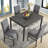 Dochas Dining Table Sets Included One Rectangular Table And 4 Chairs-105705824-105705826-105705831
