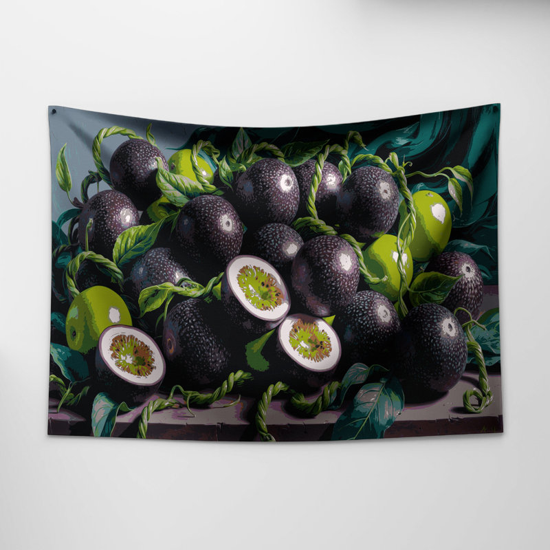 Tapisserie murale «Fruit Granadilla», 68 po x 80 po