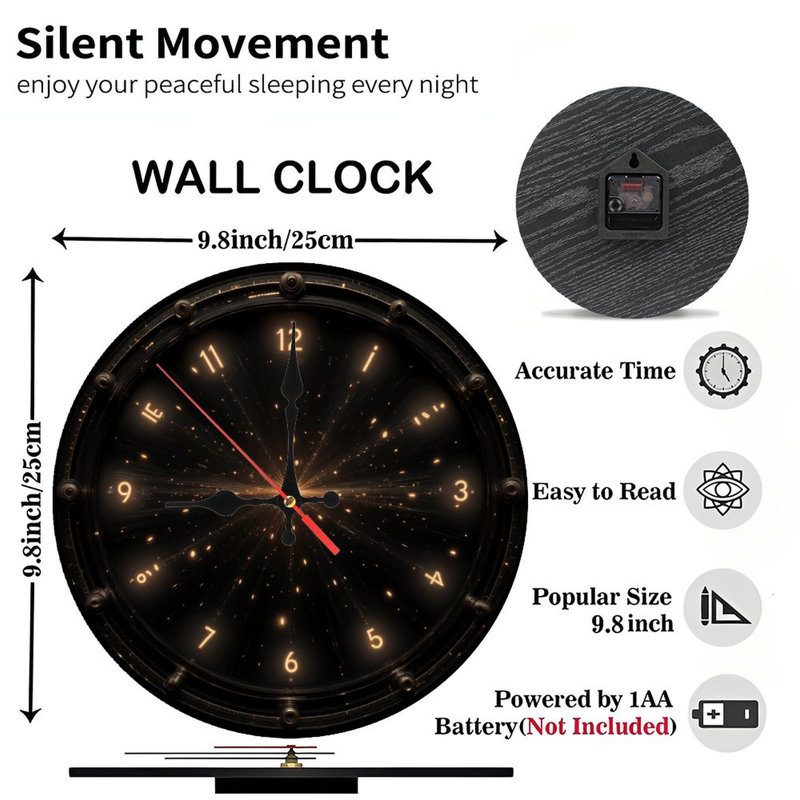 Horloge rétro élégante
