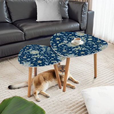 Ensemble de 2 tables basses gigognes Triangle