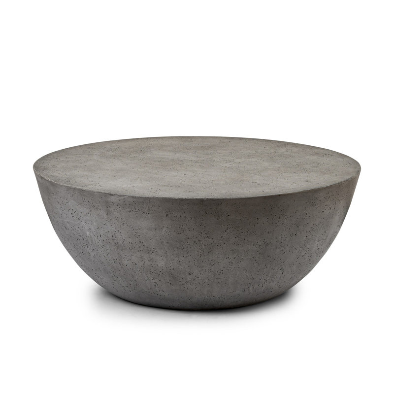 Table basse ronde Thurston BOULA, Béton fumée vieilli