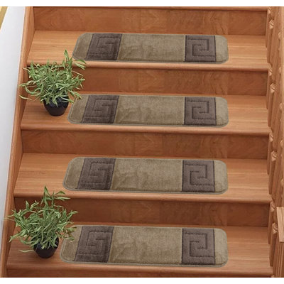 Tapis d'escalier en latex lavable antidérapant