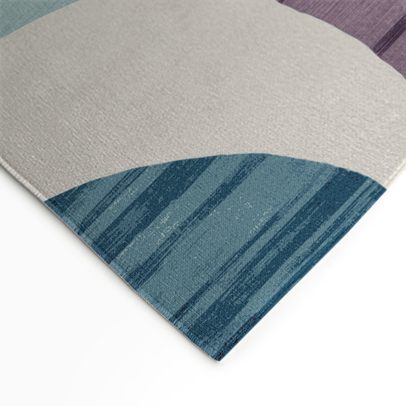 Tapis intérieur et extérieur rose Watercolor, Rectangle 9 pi x 12 pi