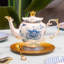 DNGJU 30.7oz. Floral Teapot Set