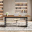 Bureau d'ordinateur en bois de 63 pouces, bureau de direction Modern Home Office