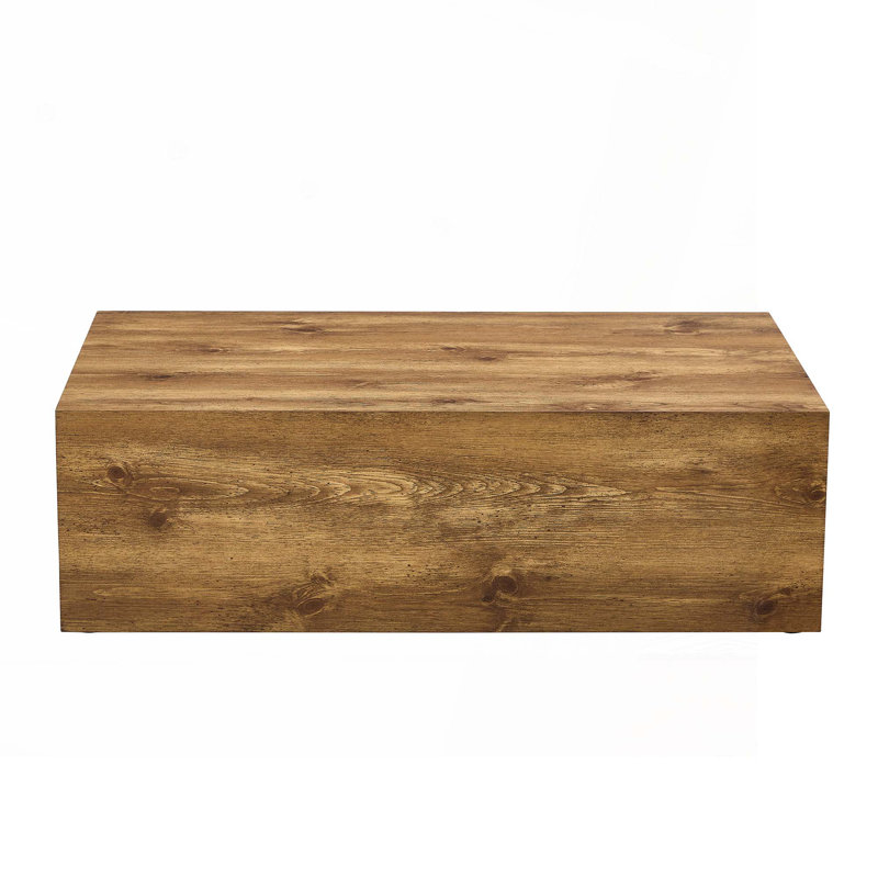 Rectangular Coffee Table, Wood, 11.93" H x 39.49" L x 23.74" W