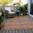 Machine Washable Indoor/Outdoor Claudian ACN1644 Paprika Rug-109536019