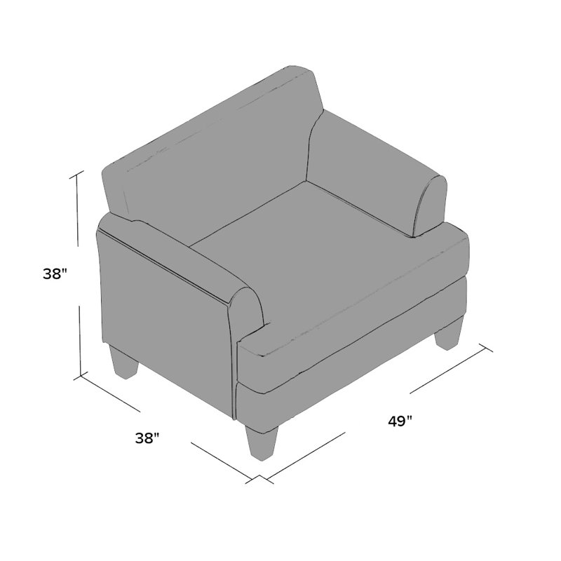 Mayzie Upholstered Armchair, Soprano Radical