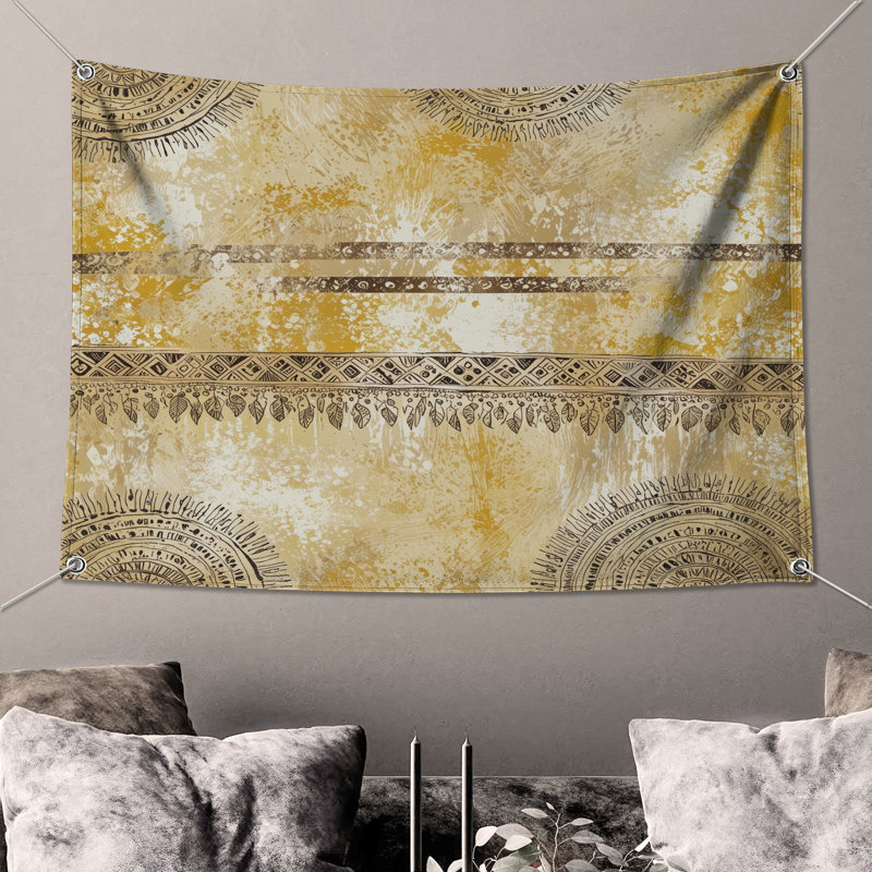 Tapisserie murale Mandala, 104in H x88 with 4 Grommets