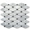 Carreau de mosaïque pour mur et plancher en marbre 12 po x 12 po