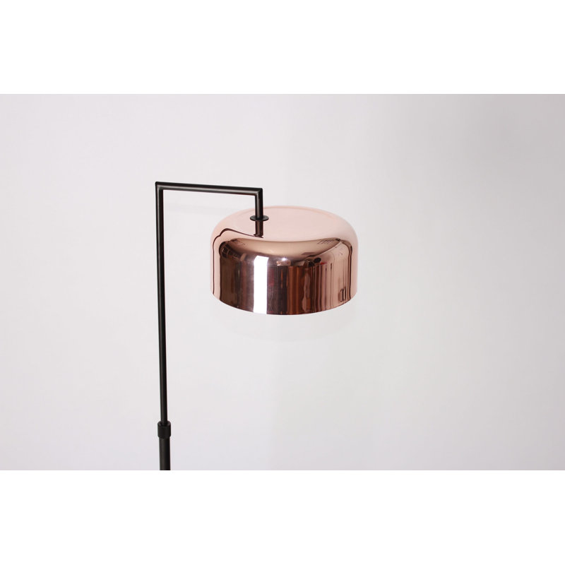 Koziol 55.1'' Matte Black Task Floor Lamp