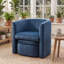 Braedin Upholstered With Footstool Barrel Chair-742112775