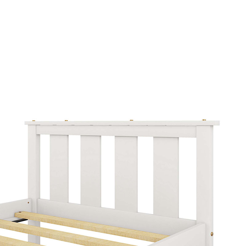 Bed, White, Twin