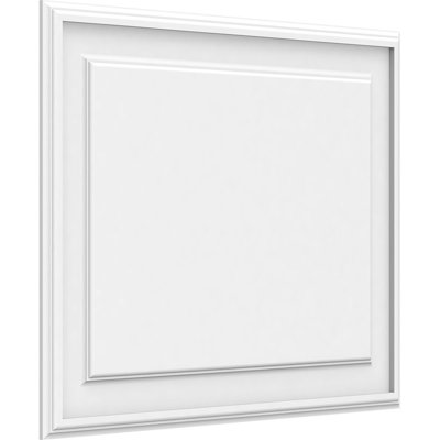 Panneau mural surélevé en PVC blanc Legacy
