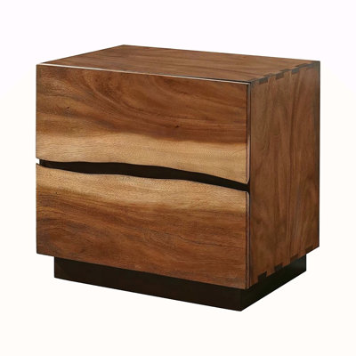 Table de chevet 2 tiroirs Smokey