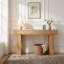 Console de 63 po de largeur, canapé de style campagnard, table d'entrée étroite à grain de bois chaud-132680170-132680168-132680166