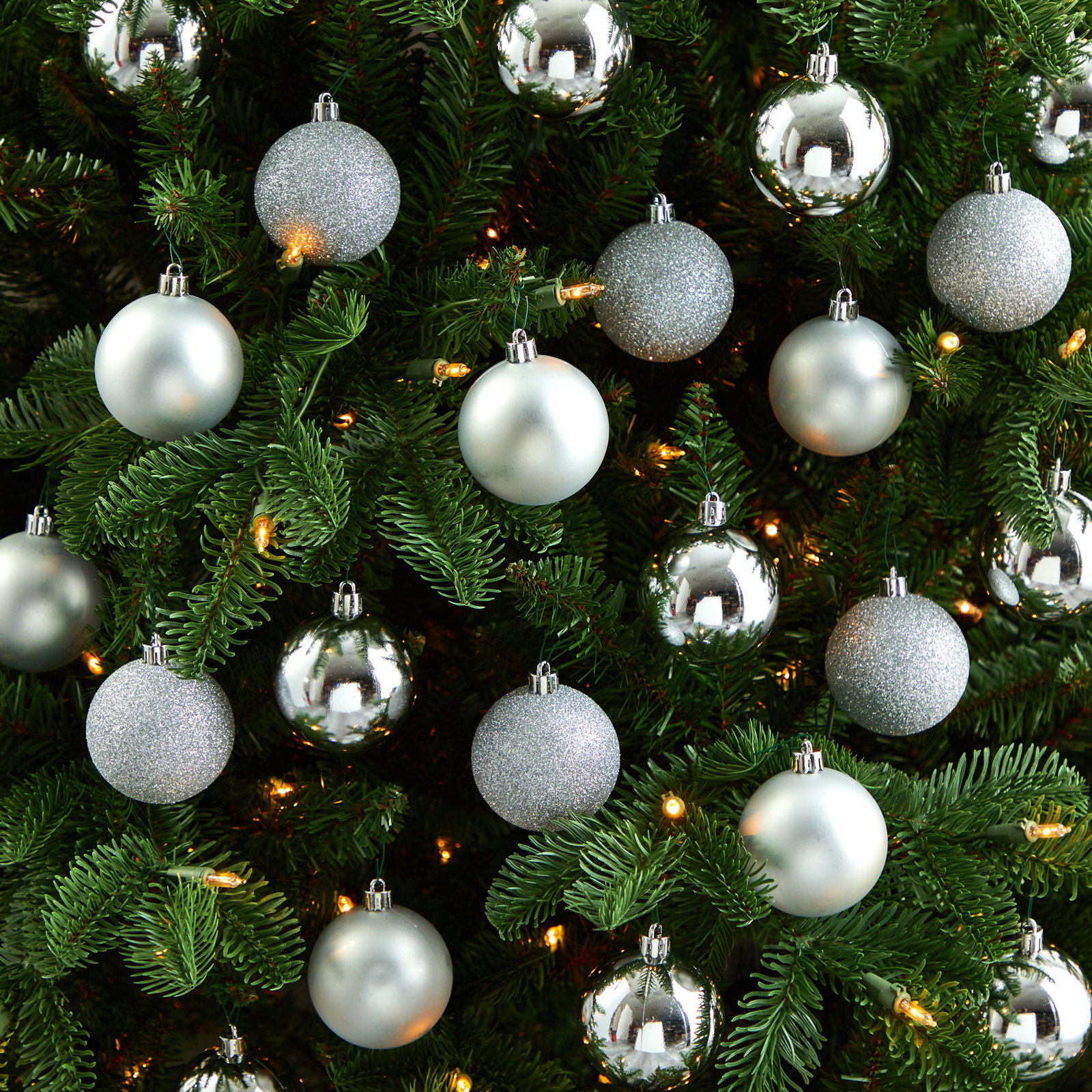 3" Shatterproof Bauble, Silver