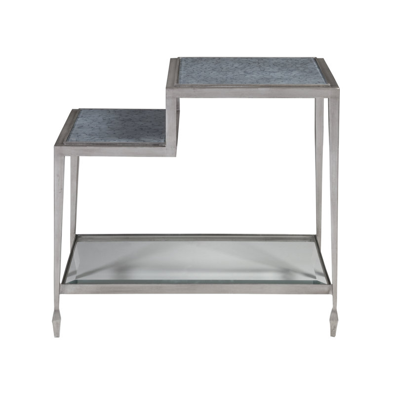 Signature Designs Sashay Silver Rectangular End Table