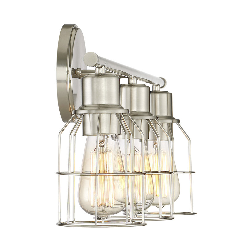 Romeo 3 - Light Dimmable Vanity Light, Brushed Nickel