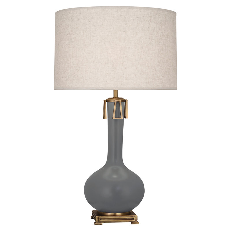 Athena Table Lamp, Matte Ash