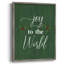 Joy to the world houx, reproduction encadrée - bois massif