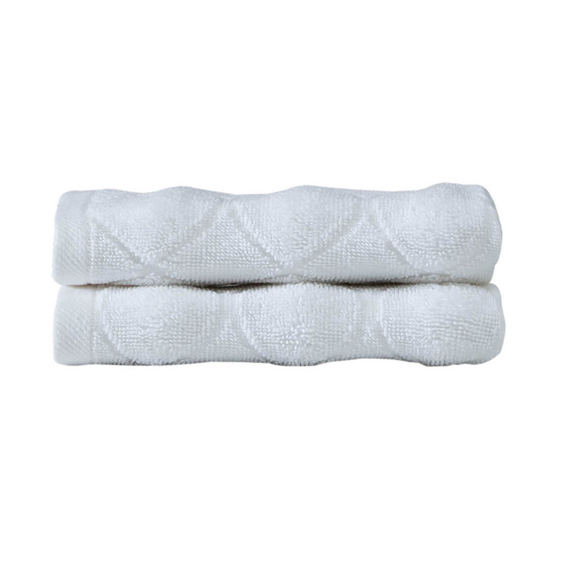 Ozgur   Midweight Washcloth, White